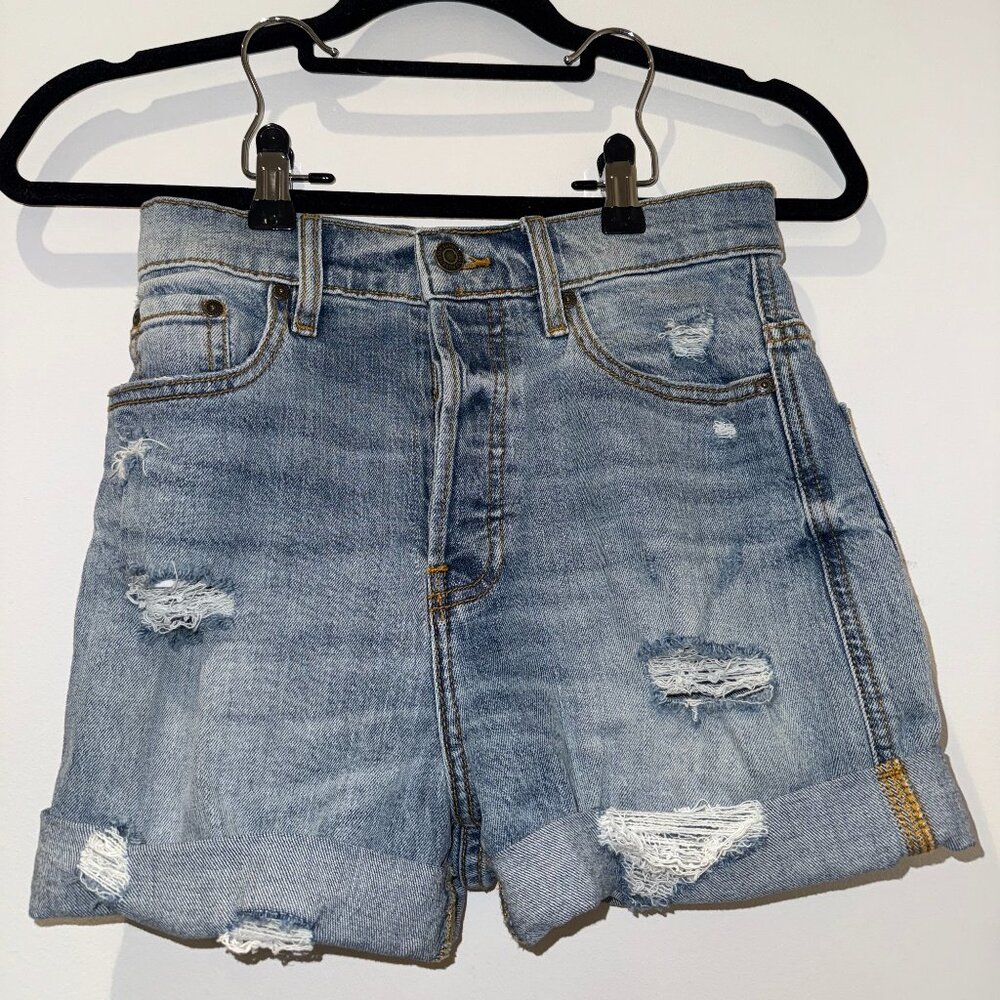 Eunina high waisted cuffed jean shorts